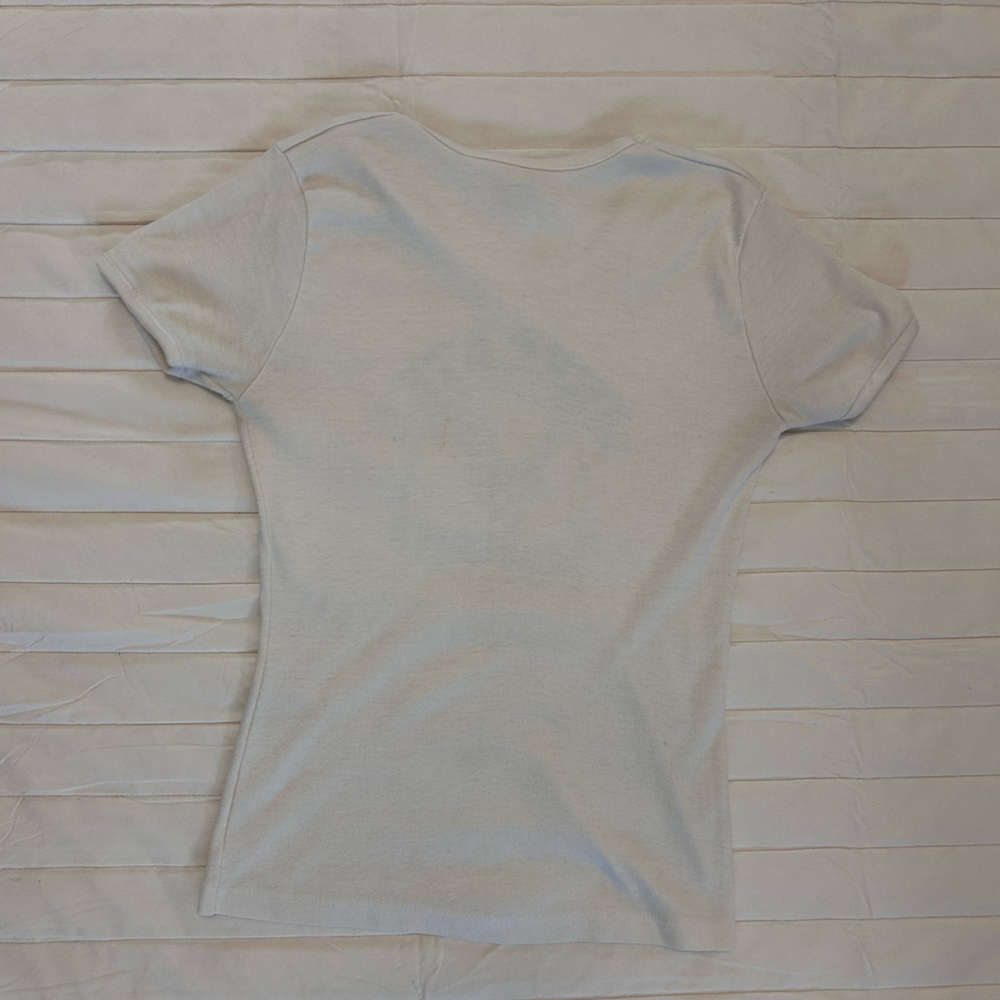 Vintage 70s white Mustang Tee